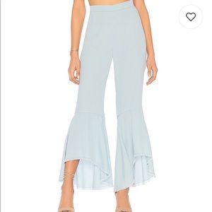 Chambray flare pants. NWT